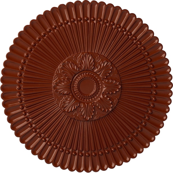 Ekena Millwork Nexus Ceiling Medallion (Fits Canopies up to 2 3/4"), Hand-Painted Firebrick, 30"OD x 1 1/4"P CM30NEFIF - main